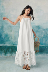 Halter Maxi Lace Casual Holiday Boho Summer Dress